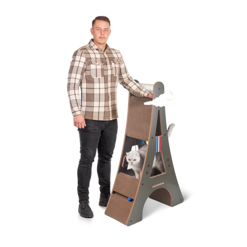 Canadian Cat Company Design-Kratzmöbel Eiffelturm