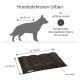 Hundebett "Urban" für größere Hunde, Maße 80 cm x 60 cm, 7 cm dick, geeignet für Rassen wie Border Collie und Chow Chow.