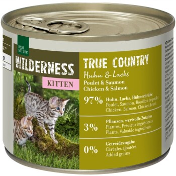 WILDERNESS Kitten 6x200g True Country Huhn & Lachs