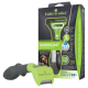 Grünes FURminator 'Undercoat deShedding Tool' und Verpackung für kleine langhaarige Hunde, mit sichtbarem Schriftzug 'UNDERCOAT deSHEDDING TOOL'.