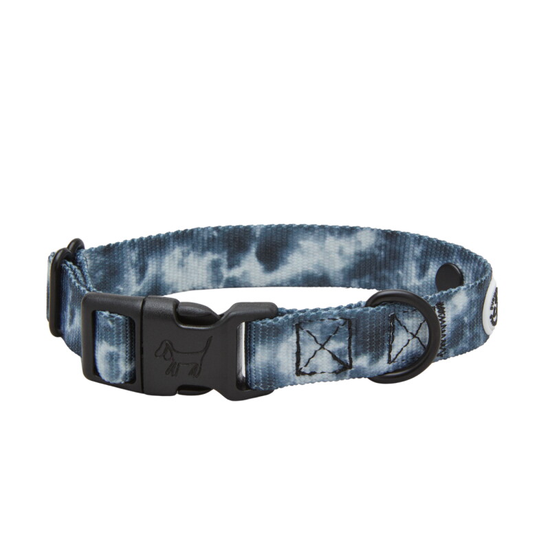 Barkalot Hundehalsband Recyceltes Polyester schwarz/ bunt S