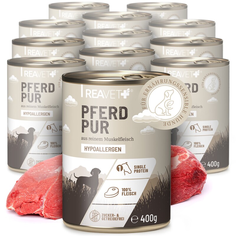 REAVET Hunde Nassfutter - Pferd PUR