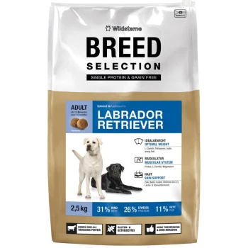 Wildsteme 'Breed Selection' Hundefuttersack — Adult Labrador Retriever, mit einzelner Proteinquelle und getreidefrei, 2,5 kg.