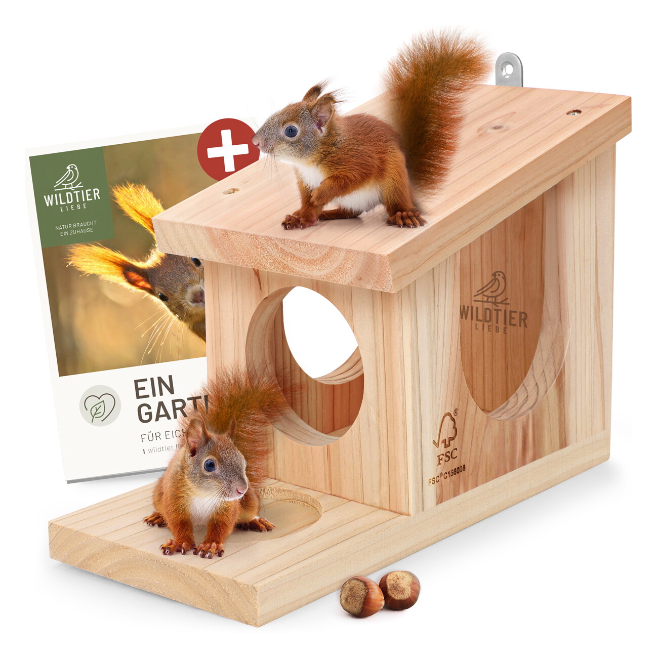 Görges Naturpharma Gmbh Eichhörnchen-Spielhaus Aus Fsc-Holz Mit Integrierter Fluchtmöglichkeit - Image 2