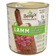 Dosenfutter für Hunde "Betty's Landhausküche" mit Lamm, Buchweizen, Pastinake und Cranberry. 800g, getreidefrei, ohne künstliche Zusätze.