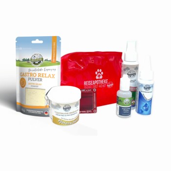 Wichtige Produkte für Ihre Hunde-Reiseapotheke als günstiges Sparset