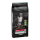 Purina Pro Plan 14 kg mittelgroßer Hundefutterbeutel in Schwarz und Gold, beschriftet mit 'Hoher Proteingehalt' und 'Empfindliche Verdauung,' mit einem Hundebild.