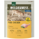 Futtersack Real Nature Wilderness Adult Pure Chicken für Katzen mit Wildkatzenbild, 65 % Huhn, 300 g.
