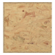 Ein schlichtes, helles OSB (Oriented Strand Board) Panel mit einer strukturierten Oberfläche, das Holzstränge und eine glatte Kante zeigt.