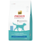 Select Gold Medica Veterinary Diet Hypoallergenic Hundefuttertüte, türkis und weiß, Hundesilhouette, Text „LOW-CALORIE“ und „10 kg“