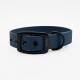 Biothane Halsband Navy Schwarz XXL