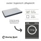 Hundebett von Doctor Bark, mit dem Text "sauber | hygienisch | pflegeleicht", waschbar bis 60°C, trocknergeeignet und geeignet für 10 kg.