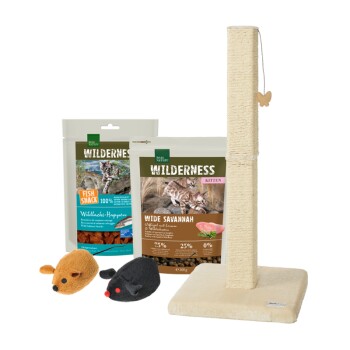 REAL NATURE WILDERNESS Starter Pack for Kittens + Scratching Post