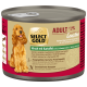 Select Gold Adult Sensitive dog food can with venison and potato, grain-free formula, for dogs over 1 year old.