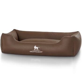 Kunstleder Hundebett Sidney braun XXXL