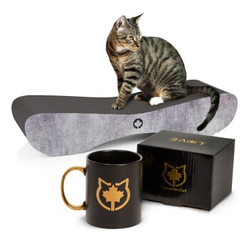 Kratzbrett Kratzbrett Set Satellite 2.0 + Tasse grau/ schwarz