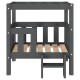 erhöhtes Hundebett aus Kiefernholz grau 43 cm, 70 cm, 43 cm