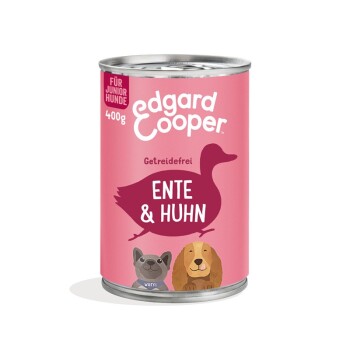 Edgard & Cooper Junior mit Ente & Huhn 6x400g