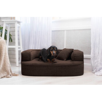 Eifa Viskoelastisches Hundebett 100x60cm – Orthopädisches Hundenest Mit Abnehmbarem Bezug