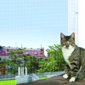 Katzenschutznetz transparent 3 m, 4 m