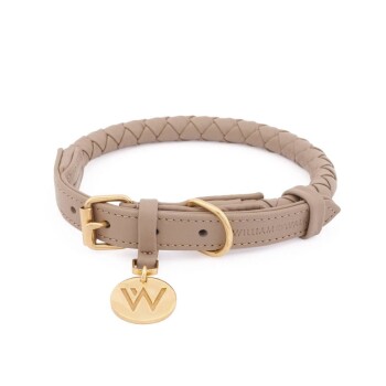 William Walker Hundehalsband Twisted Sand XS