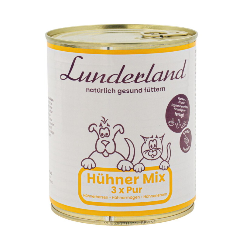 Reinfleisch Hühner-Mix 6x800 g