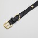 Hundehalsband Veganes Leder schwarz XL