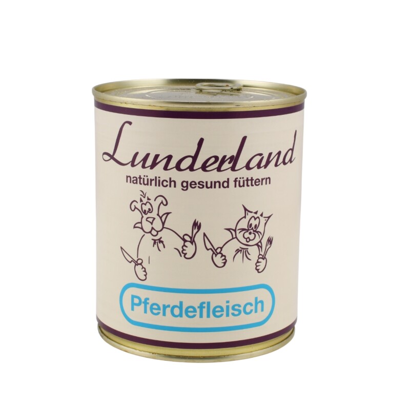 Lunderland Hochwertiges Pferdefleisch für Hunde - Reinfleisch