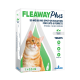 Fleaway Plus 50/60 mg spot-on for cats & ferrets; box with orange tabby, treats fleas, ticks, biting lice, 1x0.5 ml
