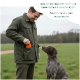 Oranger Canvas-Hundetrainingsdummy mit grünem Griff und Seil, beschriftet mit "KONG" auf einem kleinen Etikett.