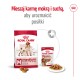 Opakowanie karmy dla psów Royal Canin: duża torba "medium adult" dla psów ważących 11-25 kg oraz puszka 140g promująca mieszanie karmy mokrej i suchej.