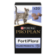 Complément probiotique pour chats Purina Pro Plan FortiFlora avec image d'un chat tacheté et 30 comprimés probiotiques.