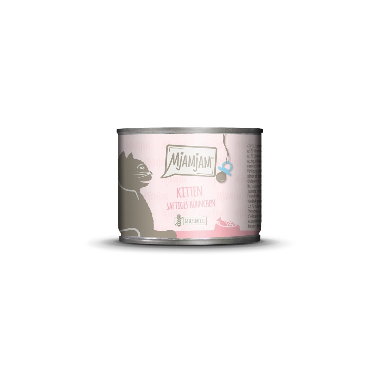 MjAMjAM Nassfutter Katze Kitten, Huhn mit Lachsöl 6x200 g