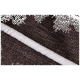 Nahaufnahme eines strukturierten braunen Haustierbettes mit einem weichen weißen Rand, das sein gemütliches Stoffdesign zeigt.