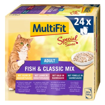 Multi pack Adult Special Sauce Fish & Classic Mix 24x100 g