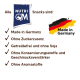 NutriQM Haustiersnacks: Hergestellt in Deutschland, zuckerfrei, getreidefrei, ohne Konservierungsstoffe oder künstliche Aromen.