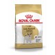 Royal Canin Adult Jack Russell Terrier Hundefutterbeutel, mit einem Bild eines Jack Russell Terriers, mit Text, der die rassespezifische Ernährung hervorhebt.