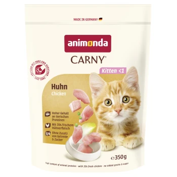 Carny sucha karma dla kotów kociąt Kurczak 350 g