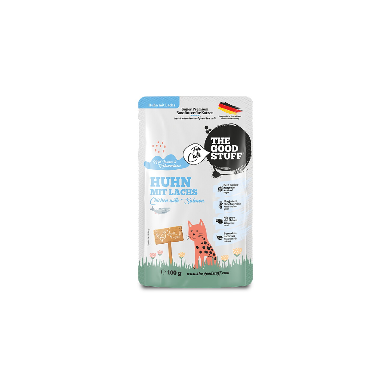 The Goodstuff Huhn mit Lachs - Pouch, 12 x 100g