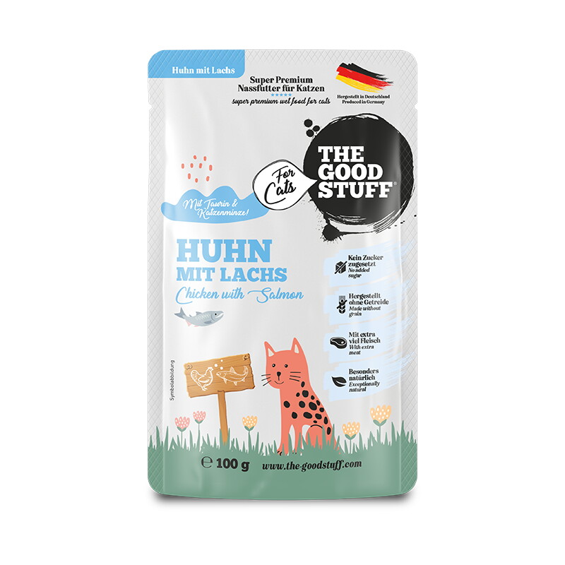 The Goodstuff Huhn mit Lachs - Pouch, 12 x 100g