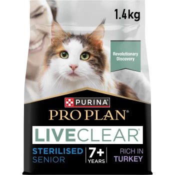 Liveclear Gesteriliseerd Senior 7+ Kalkoen 2x1,4 kg
