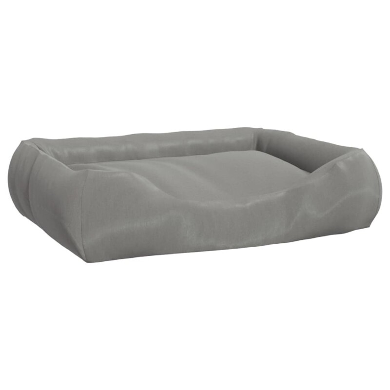 VidaXL Hundebett mit Kissen Oxford-Gewebe grau 58 cm, 18 cm, 75 cm