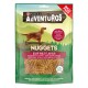 Purina AdVENTUROS Nuggets Hundeleckerlis in einer grünen Tüte, mit "Wildschwein Geschmack" prominent. Fettarm, ohne zugesetzte Farben.