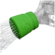 Grüner Silikon-Haustier-Wasserflaschenaufsatz mit spritzendem Wasser, mit dem Kurgo-Logo.