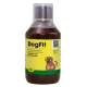 Flasche cdVet DogFit, ein natürliches Gesundheits-Supplement für Hunde, mit einem grünen und gelben Etikett mit "100% NATUR" und einem Nieren-Symbol.