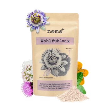 noms+ Wohlfühlmix für Hunde & Katzen bei Stress & Angst 150g