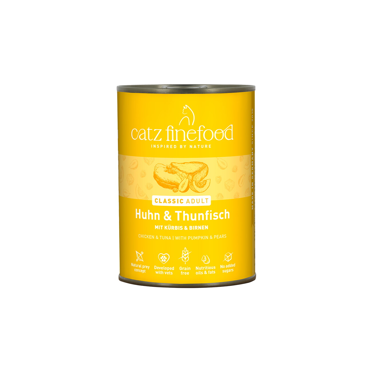 Catz finefood Nassfutter Katze Classic Adult Thunfisch und Huhn 6x400 g