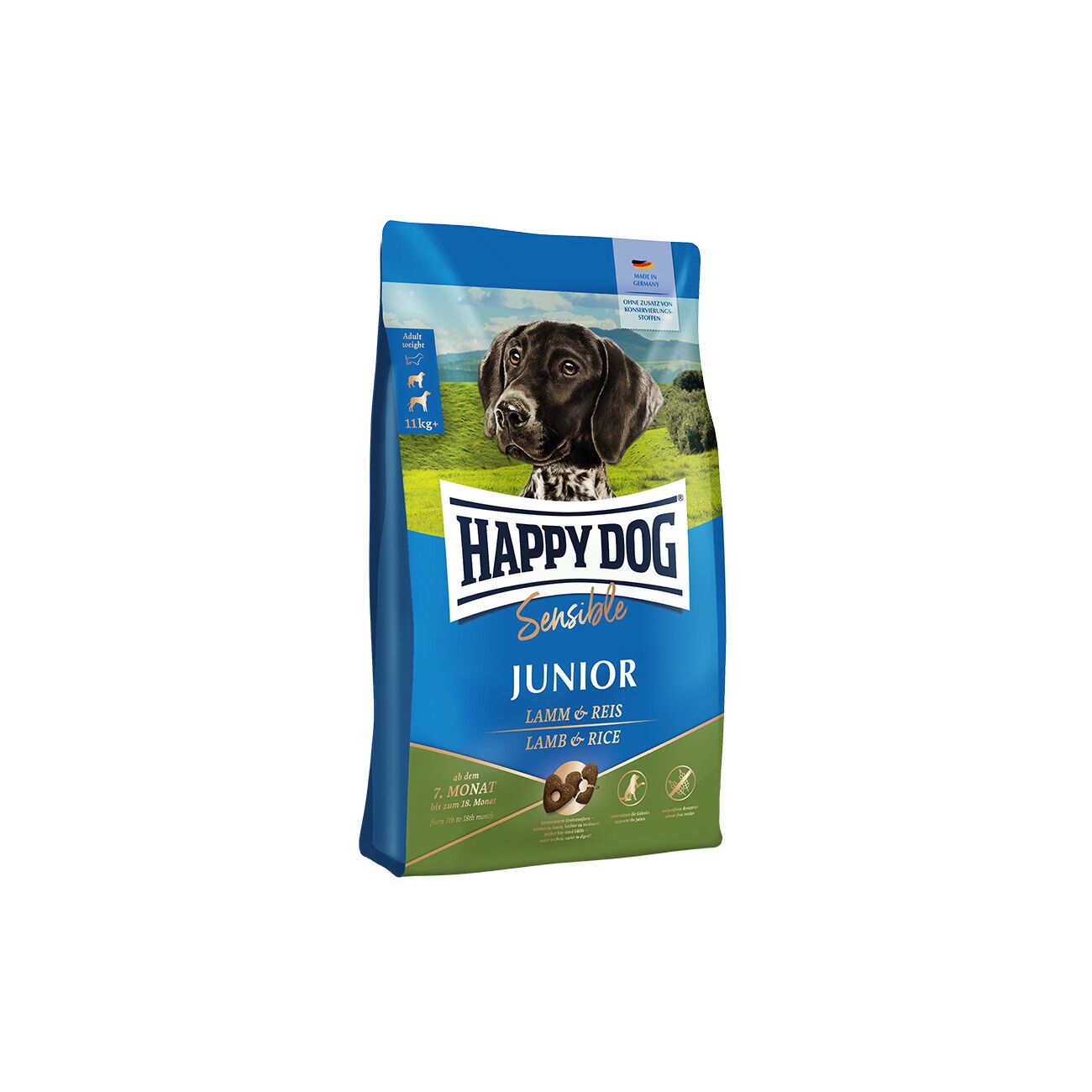 HAPPY DOG Sensible Croquettes Chien Junior Agneau et Riz 10 kg