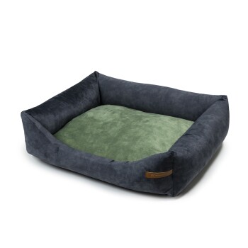 SoftColor Bett Graphit grün L