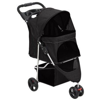 Hundewagen 80x46x98cm (L x B x H) schwarz